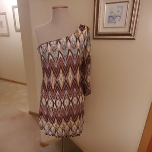 Sequin Hearts One Sleeve Dress